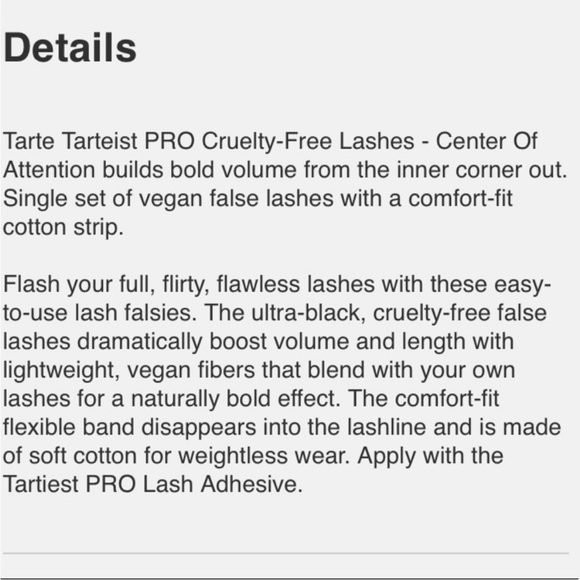 Tarte Center of Attention Tarteist Pro False Lashes - Picture 4 of 8
